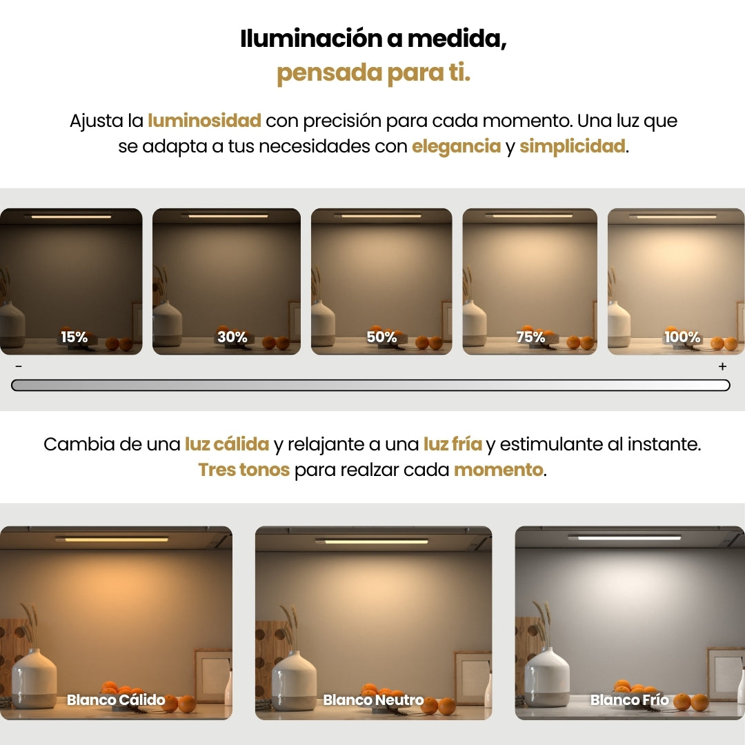 Movimiento 3.0™ | Regleta LED inalámbrica con sensor de movimiento