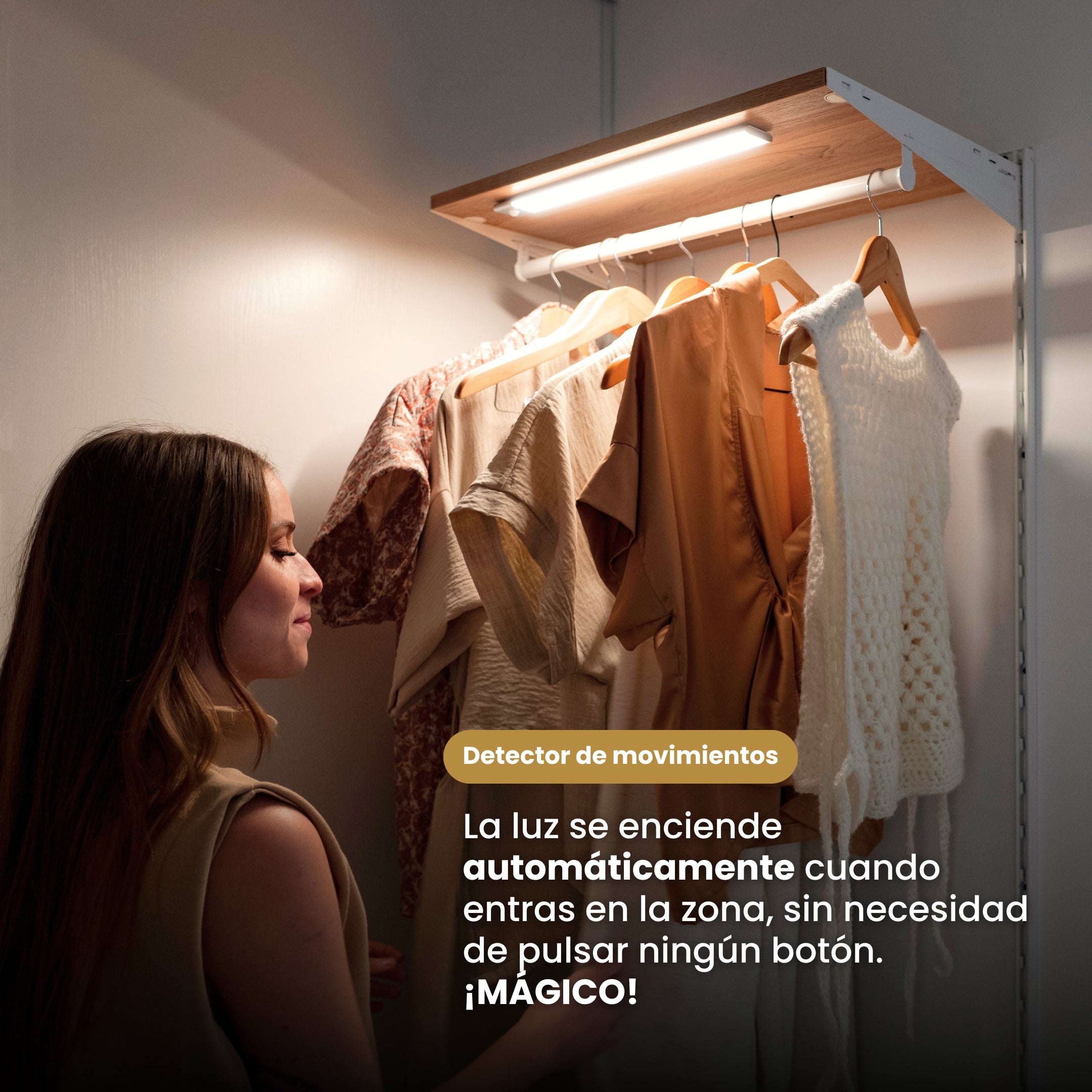 Movimiento 3.0™ | Regleta LED inalámbrica con sensor de movimiento